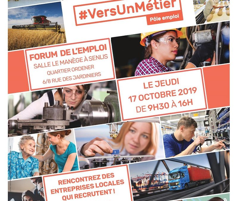 Senlis Entreprises au Forum de l’Emploi à Senlis le 17 octobre 2019